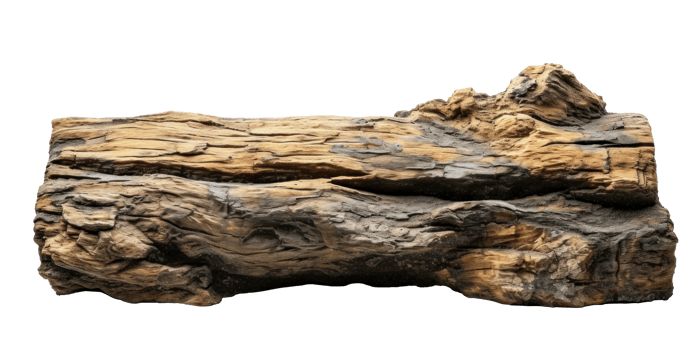 AI generated Textured Rough Wood on Invisible Background png