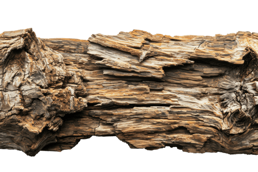 AI generated Textured Rough Wood Detail Isolated png