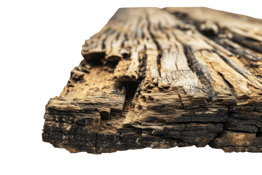 AI generated Texture of Rough Wood on Transparent Background png
