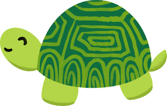 Cute turtle illustration png