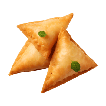 AI generated Crispy Samosas on Transparent background - Ai Generated png