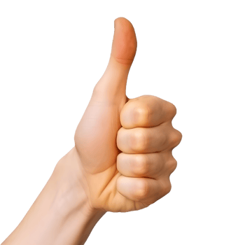 AI generated Hand Giving Gesture with Thumb on Transparent background - Ai Generated png