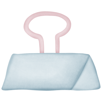 Paper clip cartoon school supplies isolated on transparent background png