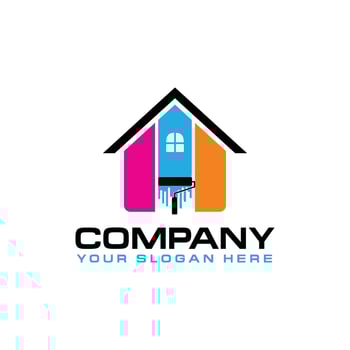 Painting House Logo Vector