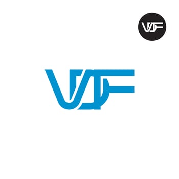 Letter VDF Monogram Logo Design vector