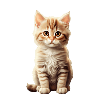 AI generated Cat sitting on the floor png