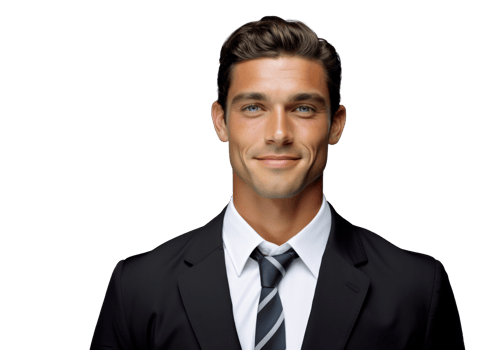 AI generated Confident Businessman Portrait with a Smile png