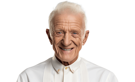 AI generated Cheerful Senior Businessman Portrait Fashion png