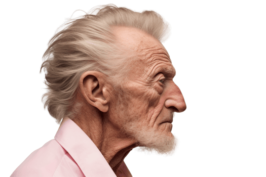 AI generated Senior Man Fashion Model Business Look png