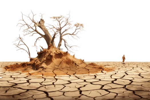 AI generated Natural Disaster Drought Landscape png