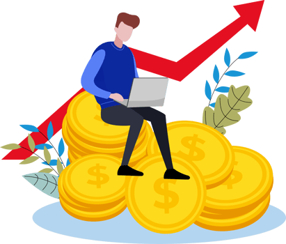 manage finance or investment concept png
