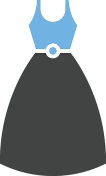 Cocktail Dress icon vector image.