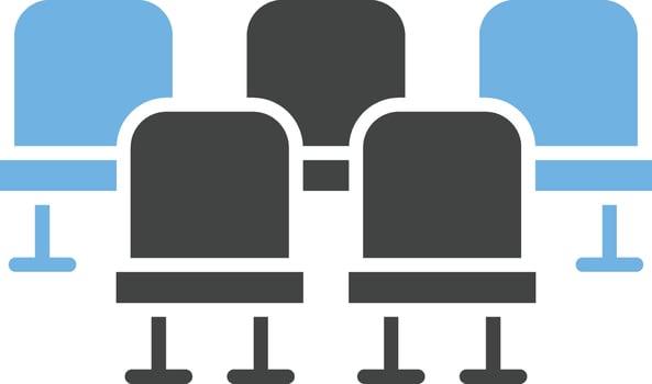 Seats icon vector image.