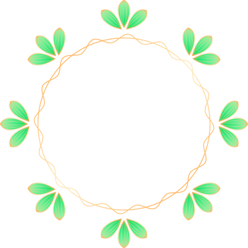 Leaf Wreath Frame png