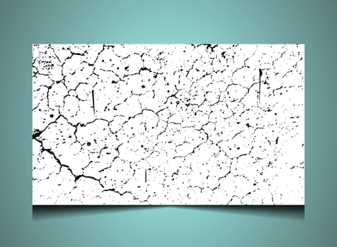 a white paper with cracks on it on a blue gradient background, abstract grungy effect, textile background gold texture terrazzo background grunge background pattern vector