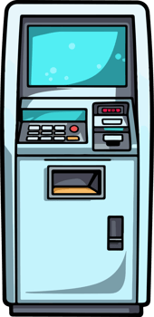 AI generated Atm machine clipart design illustration png