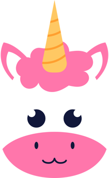 Unicorn Animal Head png