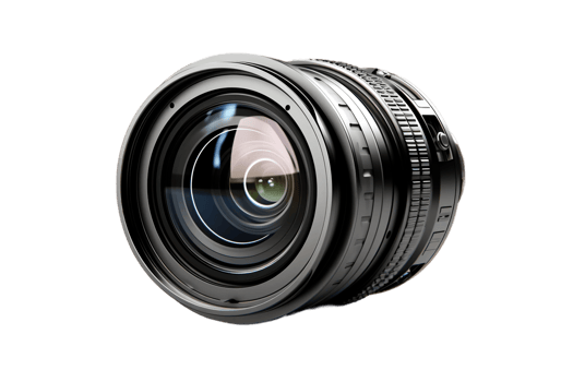 AI generated Camera Lens on Transparent Background. AI png