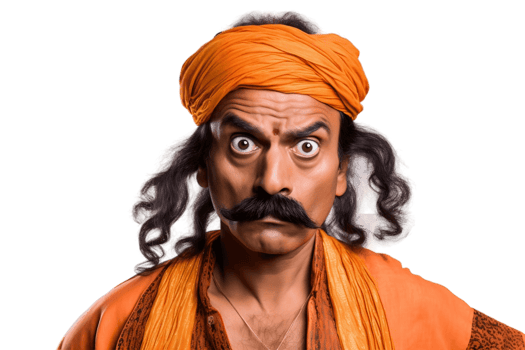AI generated An Indian Actor on Transparent Background. AI png