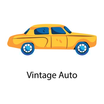 Trendy Vintage Auto vector