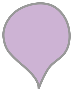 Colorful pastel purple color speech bubble balloon, icon sticker memo keyword planner text box banner, flat png transparent element design