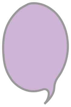 Colorful pastel purple color speech bubble balloon, icon sticker memo keyword planner text box banner, flat png transparent element design