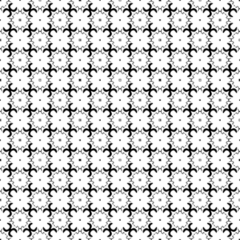 Black seamless abstract pattern. Overlay for background and backdrop. Ornamental design. PNG graphic illustration with transparent background.
