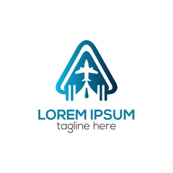 Modern travel agency logo, logistics delivery logo design concept isolated vector template illustration