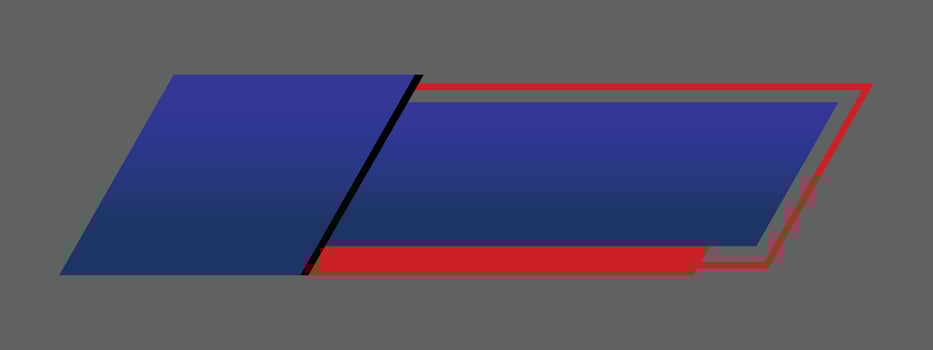Simple Modern Lower Third in blue and black for TV shows, streaming and perfect for news vector