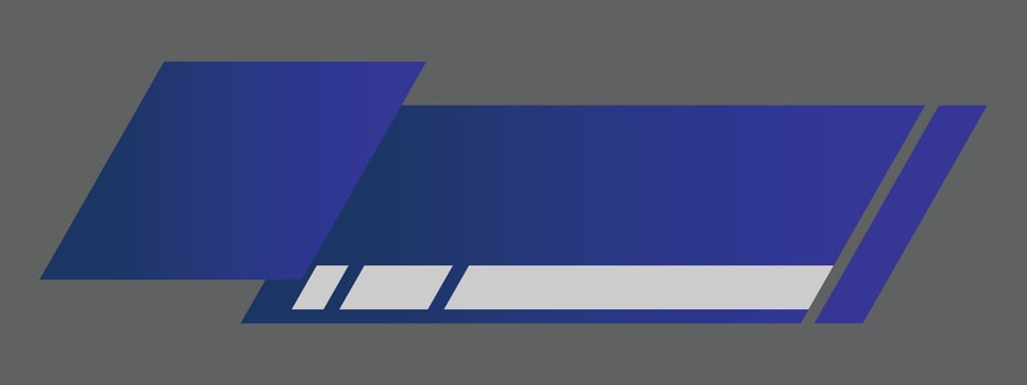 Simple Modern Lower Third in blue and black for TV shows, streaming and perfect for news vector