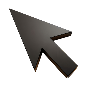 AI generated Arrow Cursor icon isolated on transparent background png