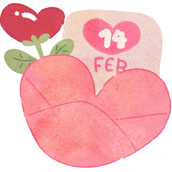 Valentine Cute Envelope With Heart For Valentine's Day png