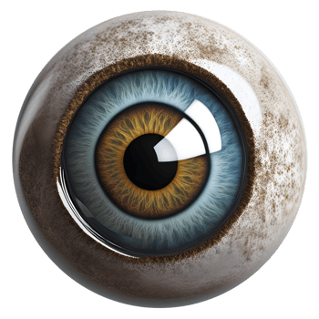 AI generated Eyeball medical illustration, 3d rendering of human body png