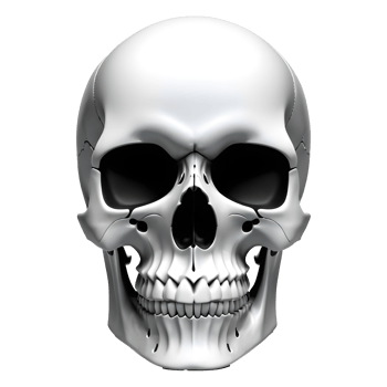 AI generated Human skull medical illustration, 3d rendering of human body png