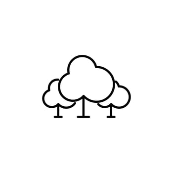 Forest Pictogram For Apps, Sites, Design vector