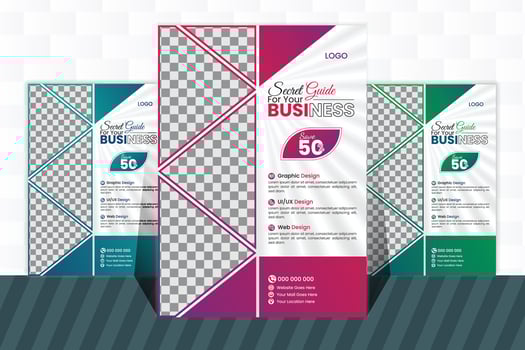Professional corporate flyer design template vector