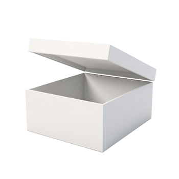 AI generated an empty white box on a transparent background png