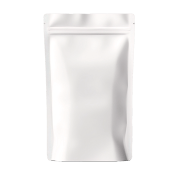 AI generated white plastic bag with a zipper on a transparent background png