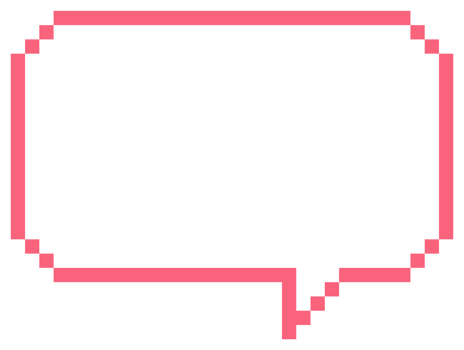 pink color 8bit retro game pixel speech bubble balloon icon sticker memo keyword planner text box banner, flat png transparent element design