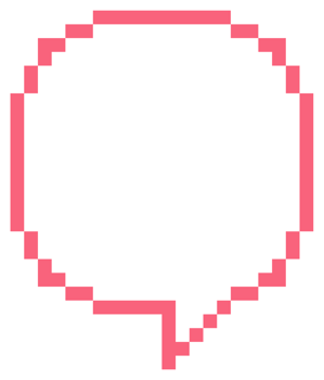 pink color 8bit retro game pixel speech bubble balloon icon sticker memo keyword planner text box banner, flat png transparent element design