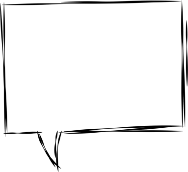 Black and white speech bubble balloon, icon sticker memo keyword planner text box banner, flat png transparent element design