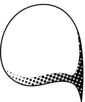 Black and white Pop art polka dots halftone speech bubble balloon icon sticker memo keyword planner text box banner, flat png transparent element design