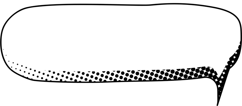 Black and white Pop art polka dots halftone speech bubble balloon icon sticker memo keyword planner text box banner, flat png transparent element design