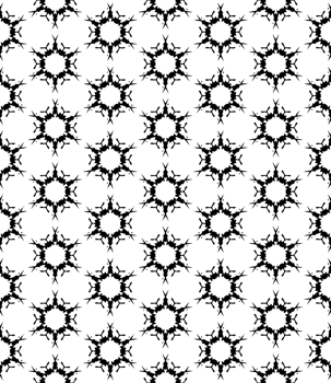 Black seamless abstract pattern. Overlay for background and backdrop. Ornamental design. PNG graphic illustration with transparent background.