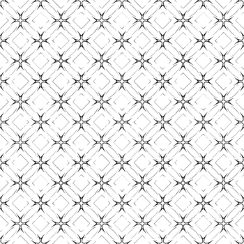 Black seamless abstract pattern. Overlay for background and backdrop. Ornamental design. PNG graphic illustration with transparent background.