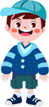 cute children cartoon style vector