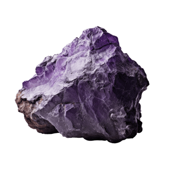 AI generated Heavy Purple Rock Isolated png