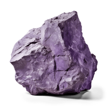 AI generated Heavy Purple Rock Isolated Image png