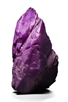AI generated Heavy Purple Rock on Transparent Background png