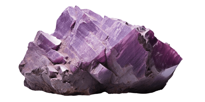 AI generated Purple Rock on Transparent Background png